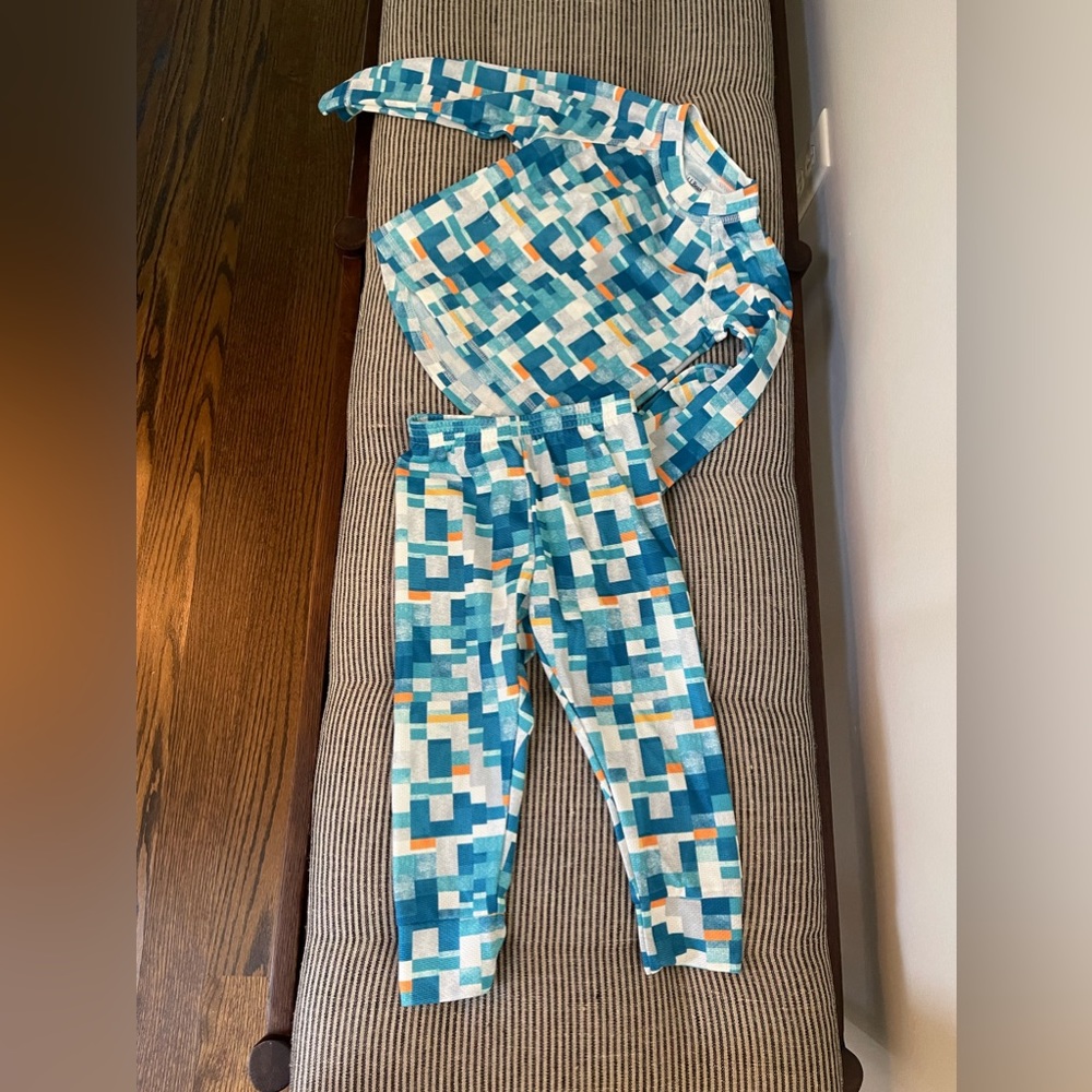 LLBean Wicked Warm Midweight Base Layer Set Print Toddlers